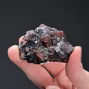 RHODONITE with SPESSARTINE in GALENA - image 2