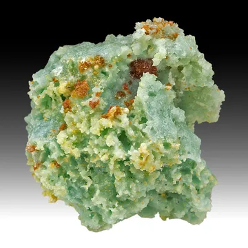 Romerite with Goslarite, Chalcanthite