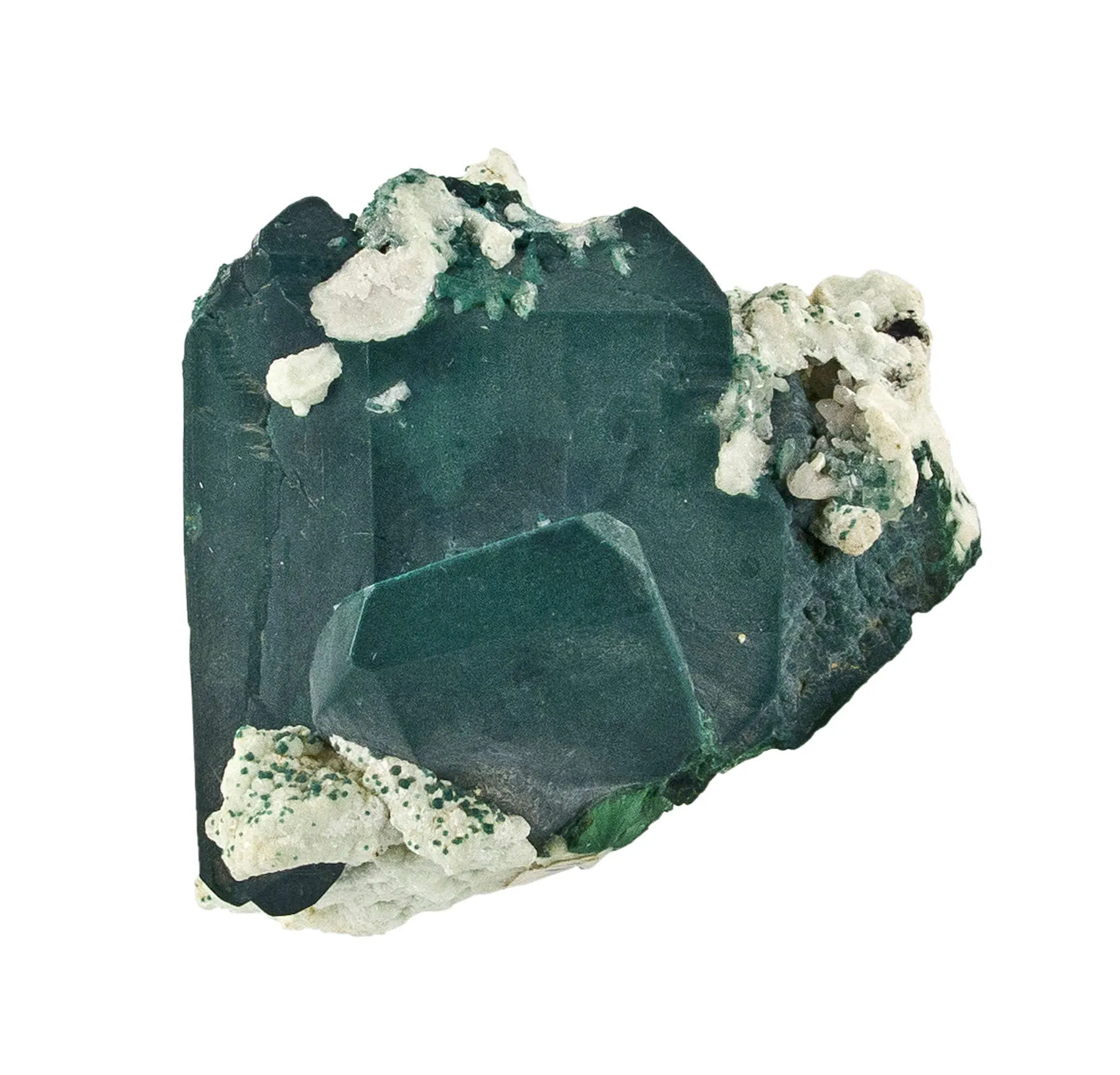 Rosasite After Malachite After Azurite With Smithsonite and Cerussite - image 4