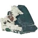 Rosasite After Malachite After Azurite With Smithsonite and Cerussite - image 1