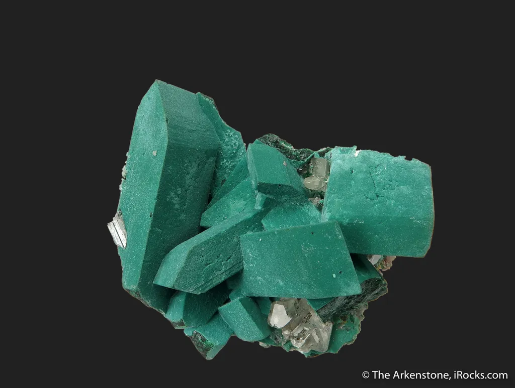 Rosasite after Malachite ps. Azurite, with Cerussite - image 4