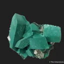 Rosasite after Malachite ps. Azurite, with Cerussite - image 9