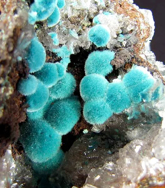 Rosasite, Calcite - image 2