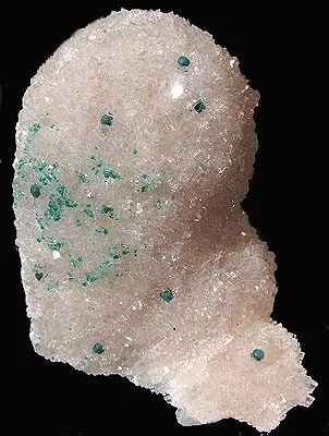 Rosasite, Calcite image