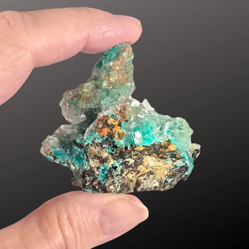 Rosasite from Mexico, Durango, Mapimí, Ojuela Mine - image 2