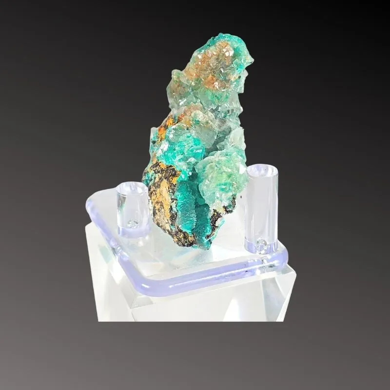 Rosasite from Mexico, Durango, Mapimí, Ojuela Mine - image 6