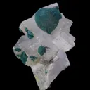 Rosasite on Calcite - image 5