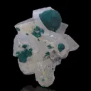 Rosasite on Calcite - image 4