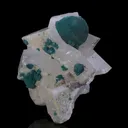 Rosasite on Calcite - image 2