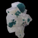 Rosasite on Calcite - image 3