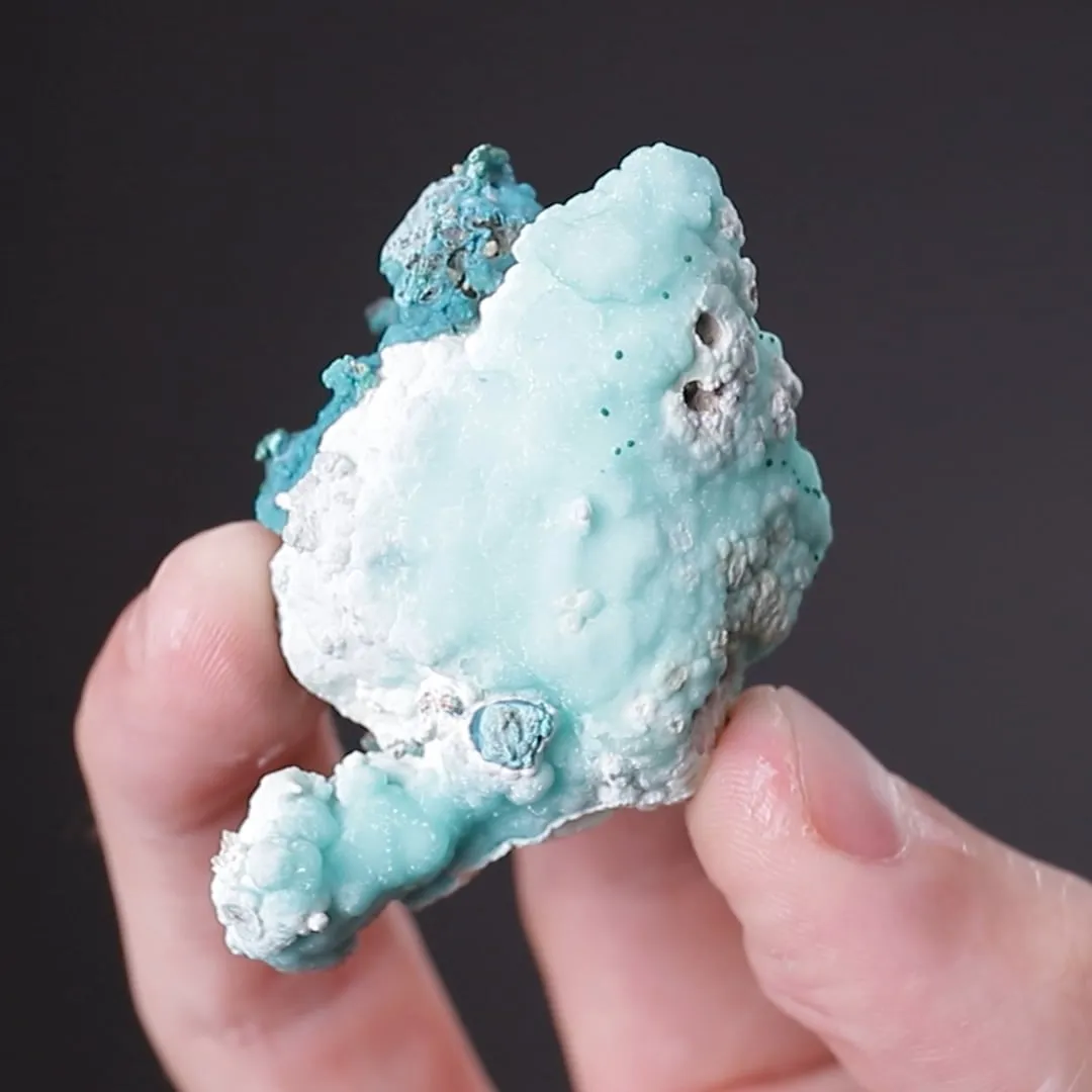 Rosasite on Smithsonite - image 2