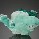 Rosasite on Smithsonite - image 1