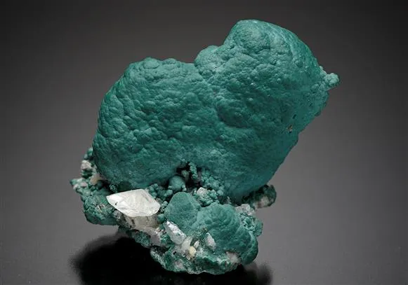 Rosasite ps. after Cerussite with Cerussite - image 1