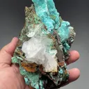 Rosasite with Calcite - image 2