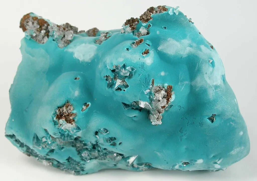 Rosasite With Calcite image
