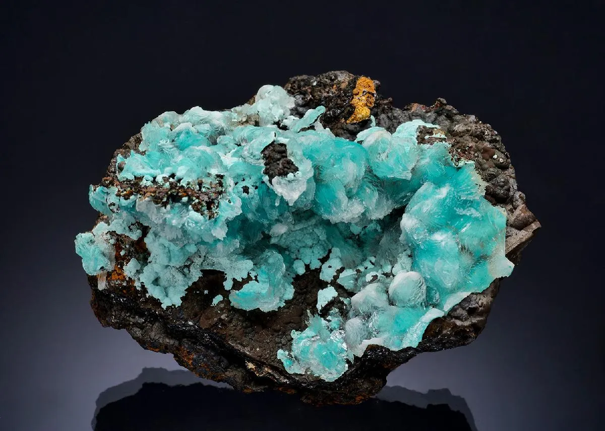 Rosasite with Calcite - image 1