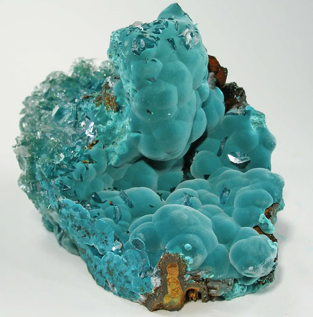Rosasite With Calcite image