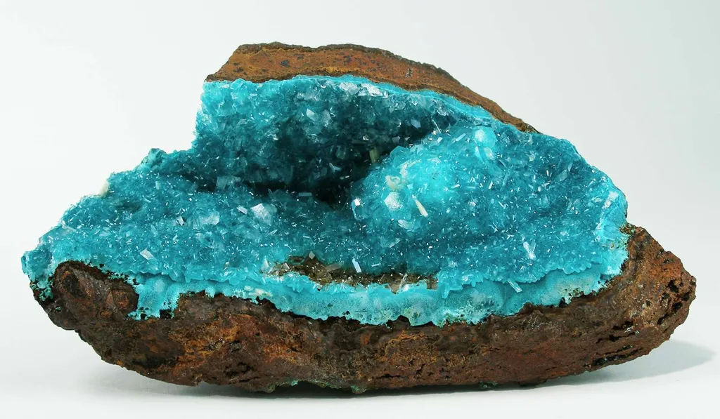 Rosasite With Calcite image