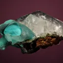 Rosasite with Calcite - image 4