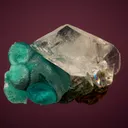 Rosasite with Calcite - image 1