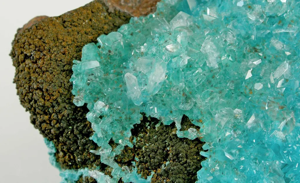 Rosasite With Calcite - image 4