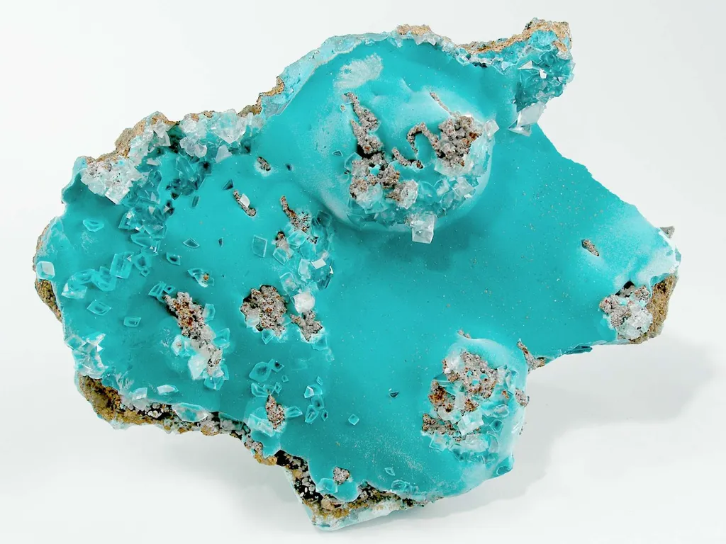 Rosasite With Calcite image