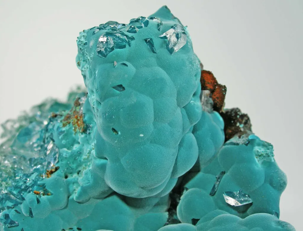 Rosasite With Calcite - image 2