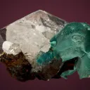 Rosasite with Calcite - image 2