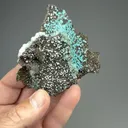 Rosasite with Calcite - image 2