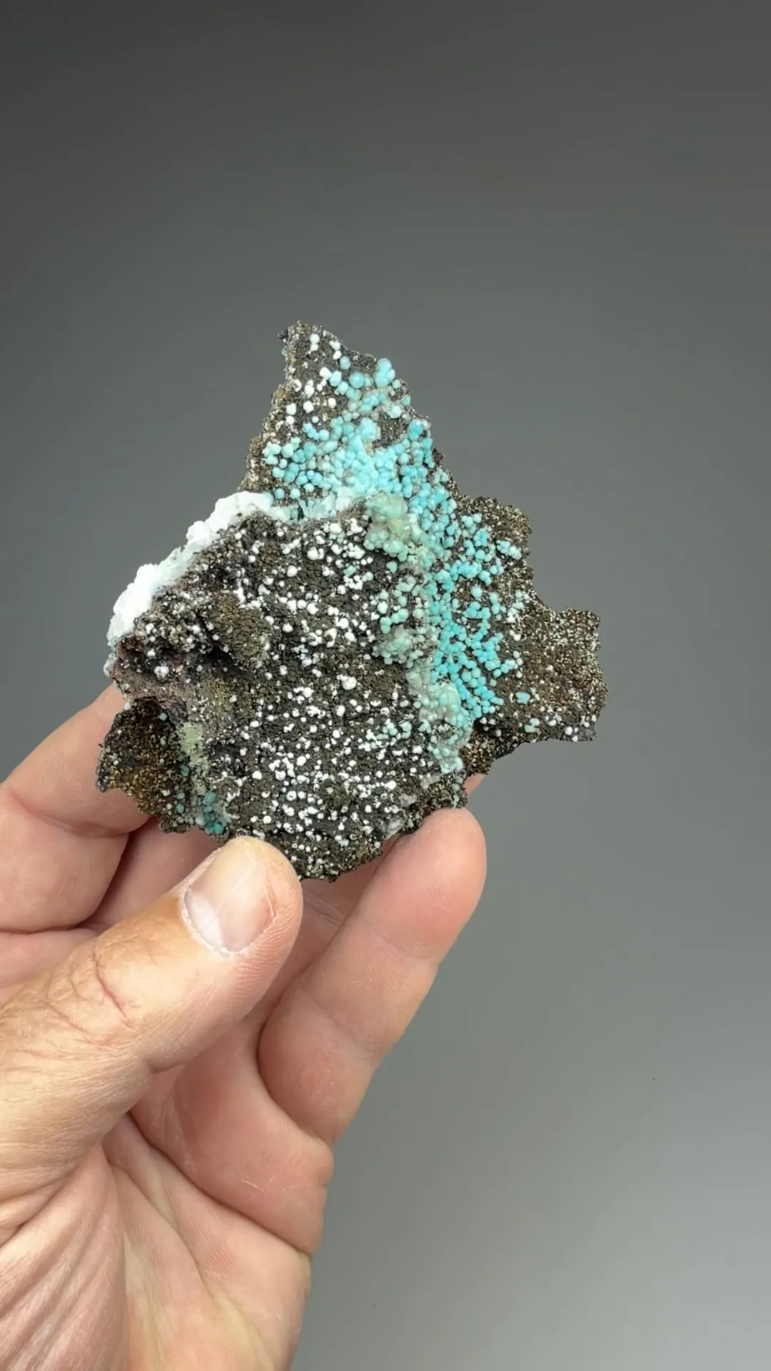 Rosasite with Calcite - image 2