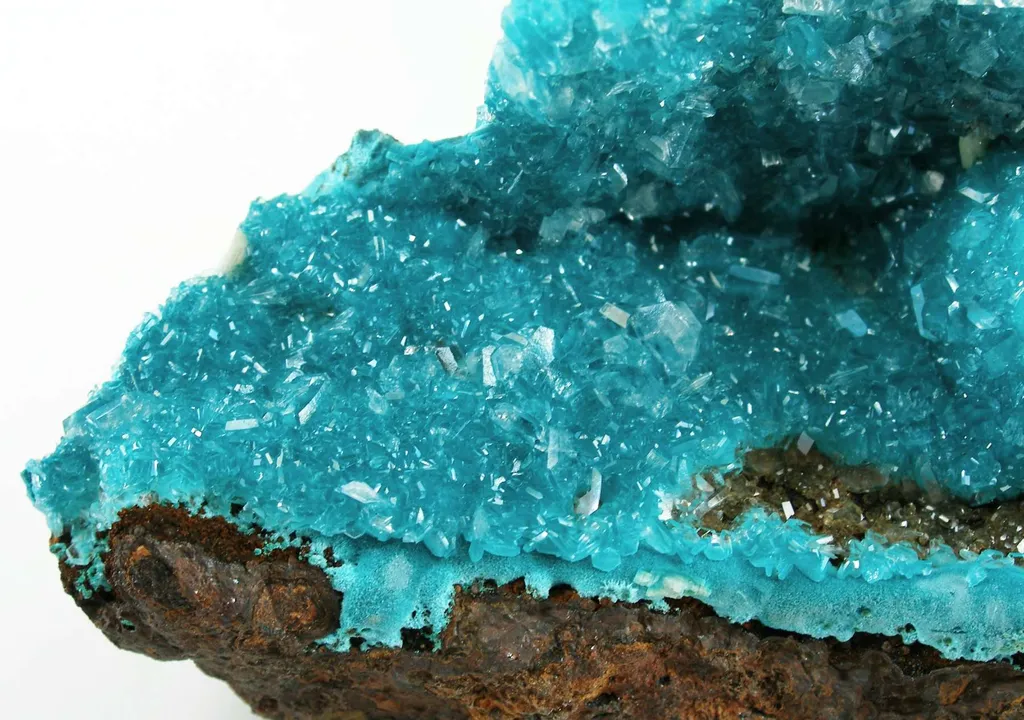 Rosasite With Calcite - image 3