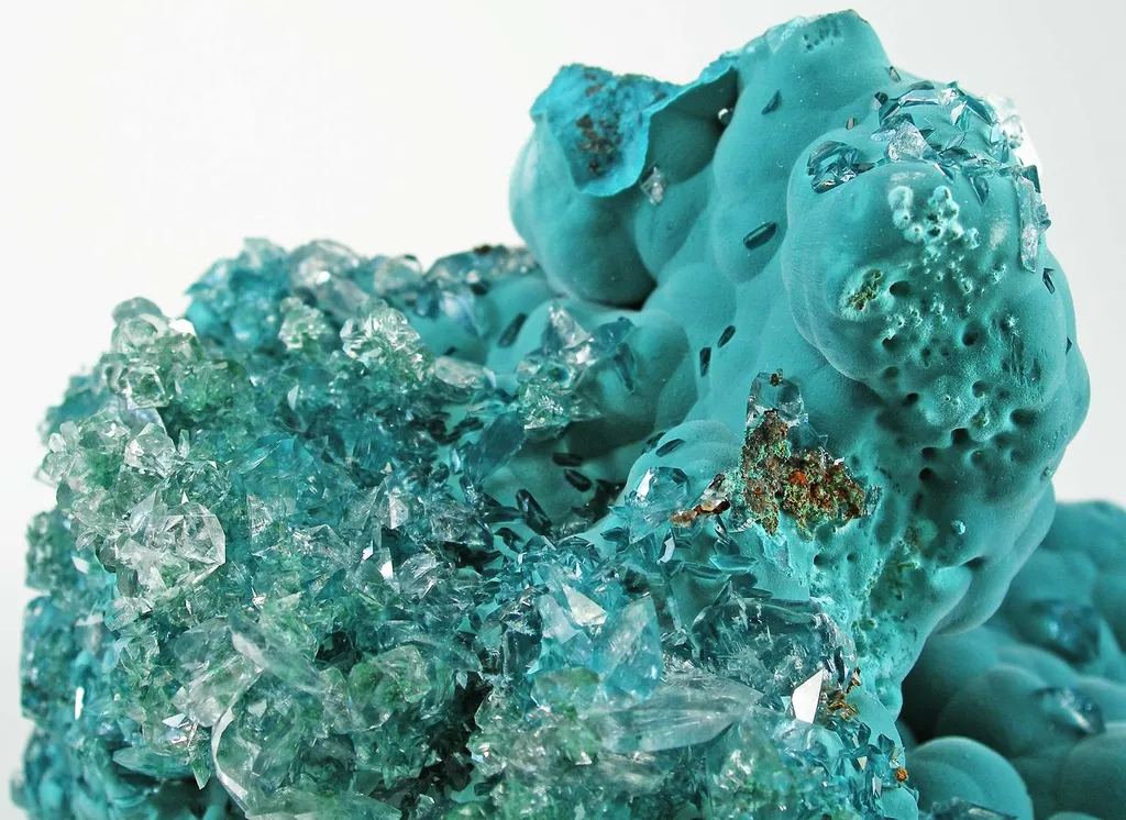 Rosasite With Calcite - image 4