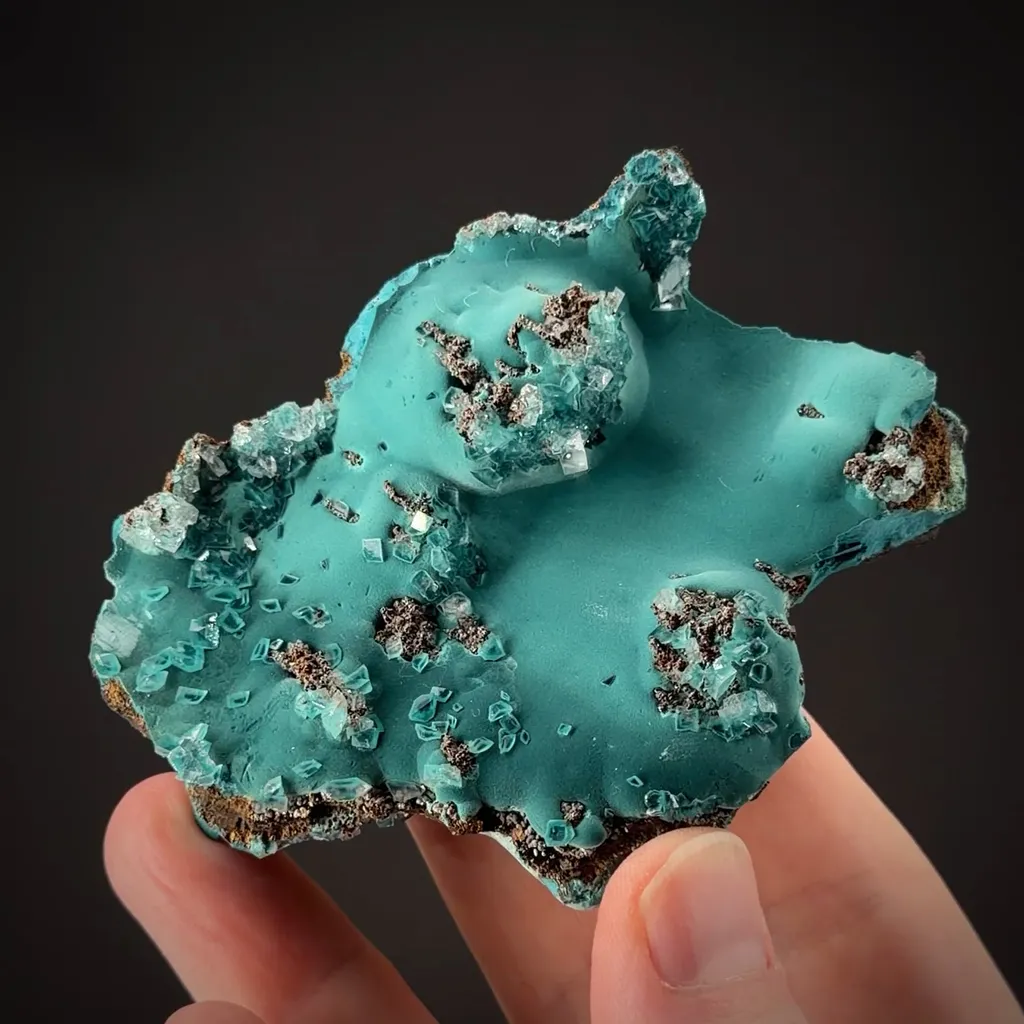 Rosasite With Calcite image