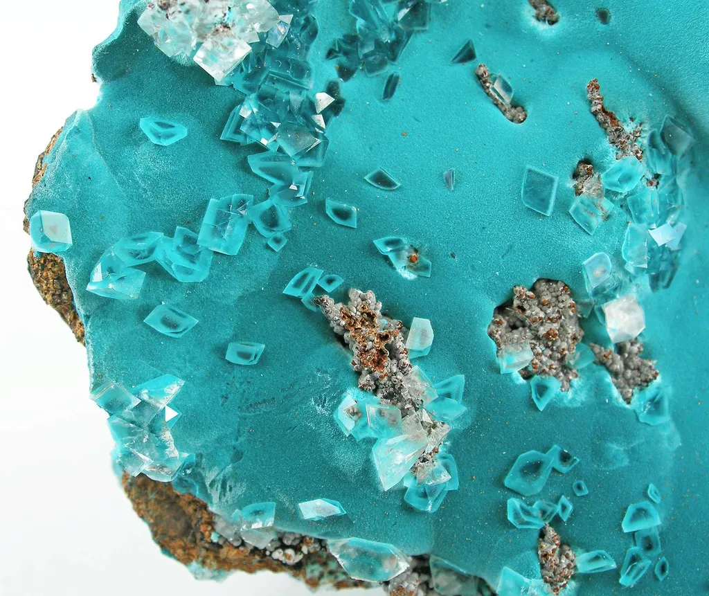 Rosasite With Calcite - image 4