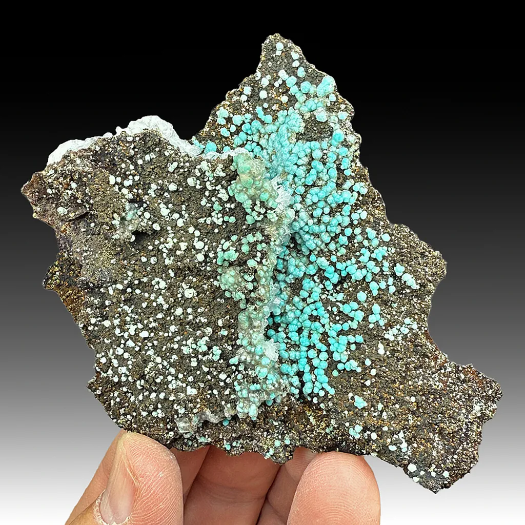 Rosasite with Calcite image