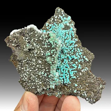 Rosasite with Calcite