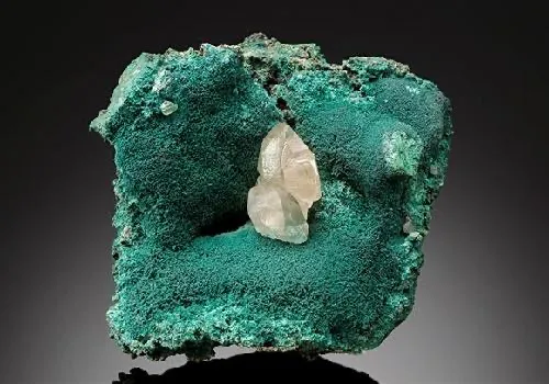 Rosasite with Cerussite  from Namibia, Oshikoto Region, Tsumeb image