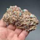 Rosasite with Gypsum, Dolomite - image 2