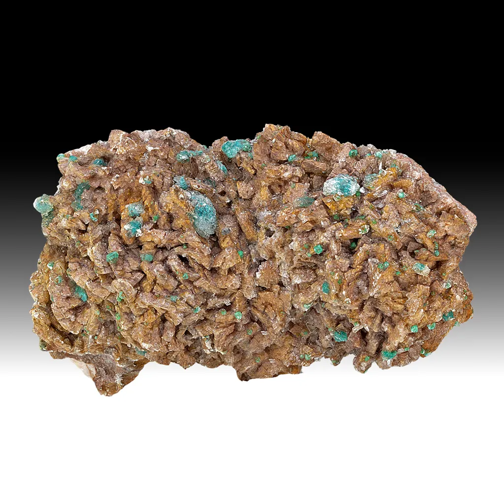 Rosasite with Gypsum, Dolomite image
