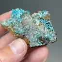 Rosasite with Hemimorphite, Calcite - image 2