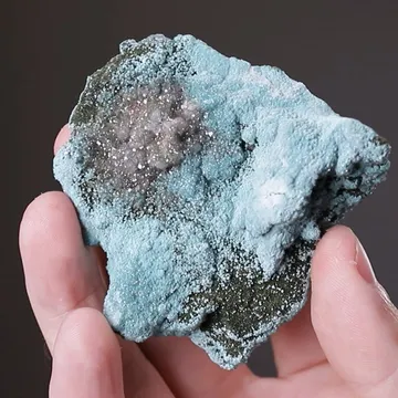 Rosasite with Olivenite