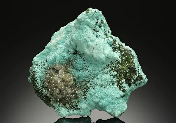 Rosasite with Olivenite - image 1