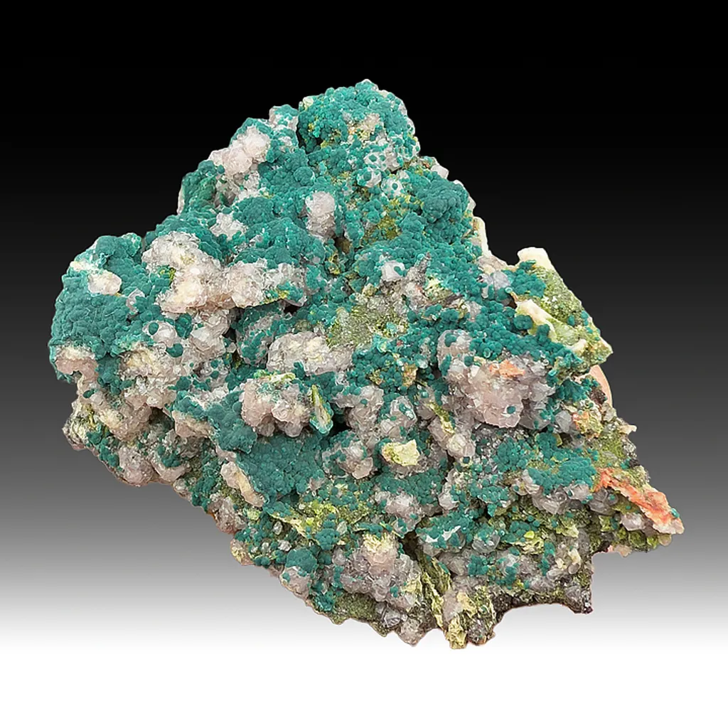 Rosasite with Smithsonite image