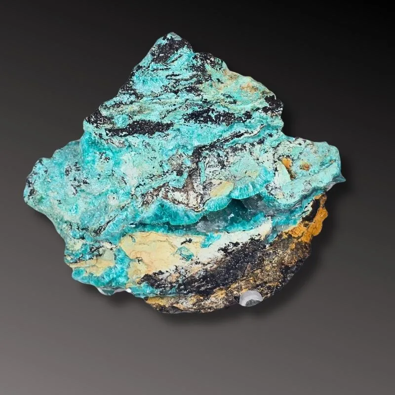 Rosasite with Smithsonite from Mexico, Durango, Mapimí, Ojuela Mine - image 8
