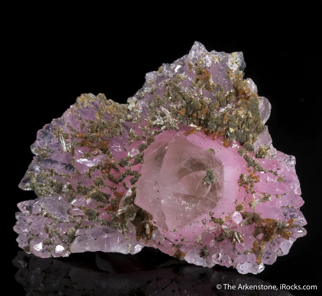 Rose Quartz, Eosphorite, Zanazziite  (illustrated) - image 3