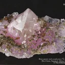 Rose Quartz, Eosphorite, Zanazziite  (illustrated) - image 6