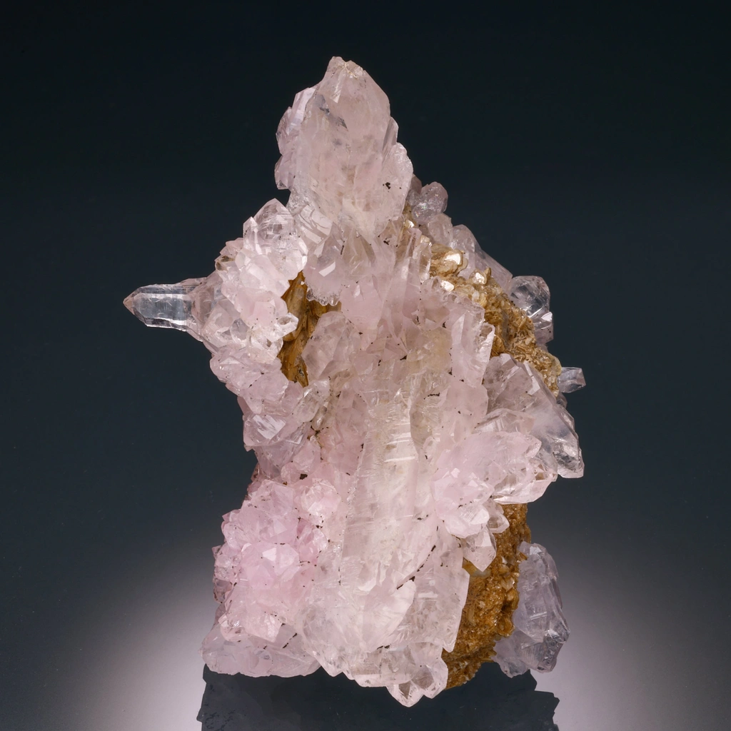 Rose quartz from Berilo Branco claim, Sapucaia do Norte, Galiléia, Minas Gerais, Brazil image