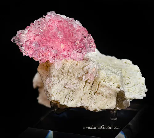 Rose Quartz on Orthoclase image