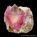 Rose Quartz on Quartz with Muscovite - image 5