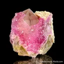 Rose Quartz on Quartz with Muscovite - image 1